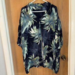 Cubavera Blue and Green Lightweight Shirt